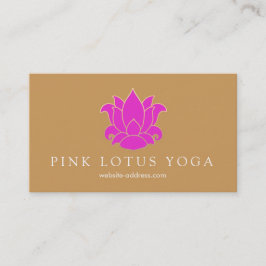 Tarjeta De Visita Maestra de Yoga y Meditación Rosa Lotus