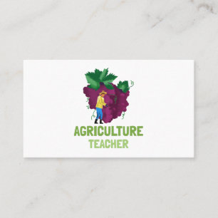 Tarjeta De Visita Maestría Agrícola   Maestría de AG   Uvas moradas
