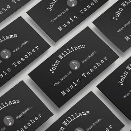 Tarjeta De Visita Maestría de Música