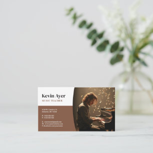 Tarjeta De Visita Maestría de Música   Piano