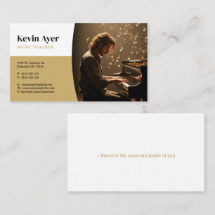 Tarjeta De Visita Maestría de Música Piano