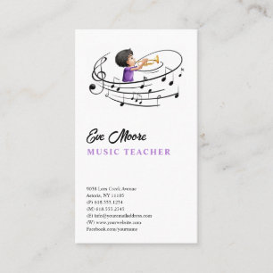 Tarjeta De Visita Maestría de Música   Profesional
