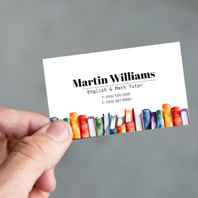 Tarjeta De Visita Maestría en Educación en el Hogar (Subido por el creador)