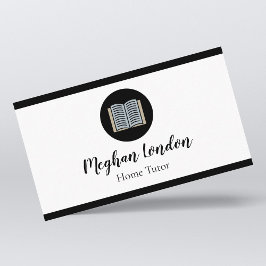 Tarjeta De Visita Maestría y educador en el hogar Simple Mínimo