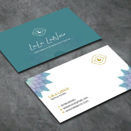 Tarjeta De Visita Maestro de Mediana y Meditación Gold Lotus Spirit