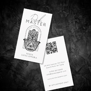 Tarjeta De Visita Maestro de Reiki Minimalista Mano Arco Hansa