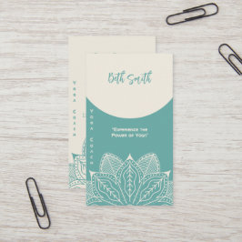 Tarjeta De Visita Maestro de yoga - Formación personalizada