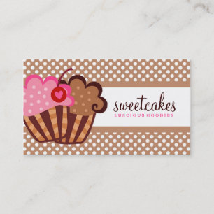 Tarjeta De Visita Magdalena dulce Brown de 311 tortas
