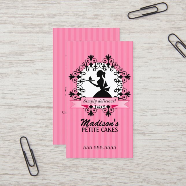 Tarjeta De Visita Magdalena elegante (Anverso/Reverso In Situ)