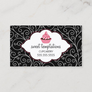 Tarjeta De Visita Magdalena elegante de la panadería