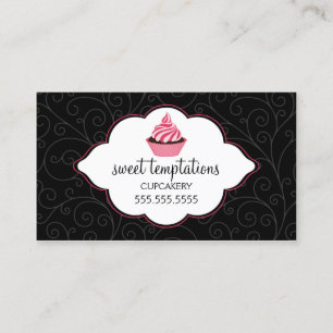 Tarjeta De Visita Magdalena elegante de la panadería