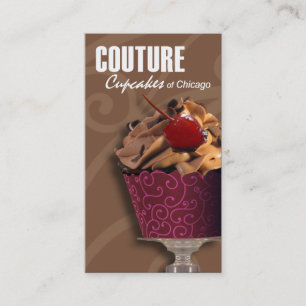 Tarjeta De Visita "Magdalenas de las costuras!" - Postres de lujo,