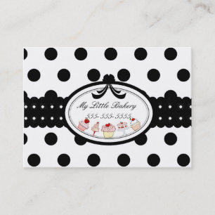 Tarjeta De Visita Magdalenas de Polkadot