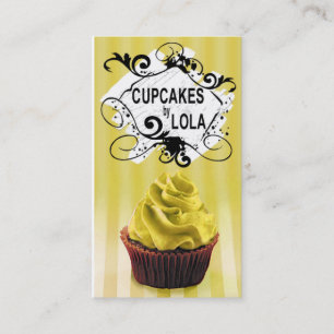 Tarjeta De Visita Magdalenas deliciosas - pasteles de los postres de