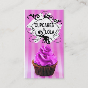 Tarjeta De Visita Magdalenas deliciosas - pasteles de los postres de