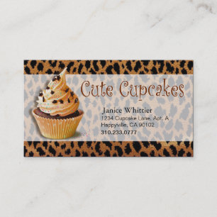 Tarjeta De Visita Magdalenas lindas: Pasteles de lujo de los postres