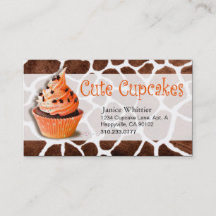 Tarjeta De Visita Magdalenas lindas: Pasteles de lujo de los postres