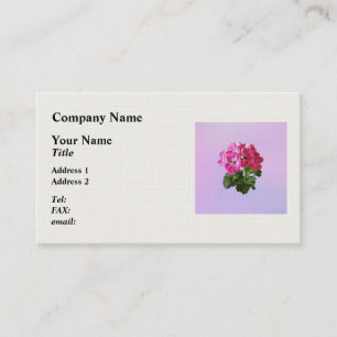Tarjeta De Visita Magenta Geranium