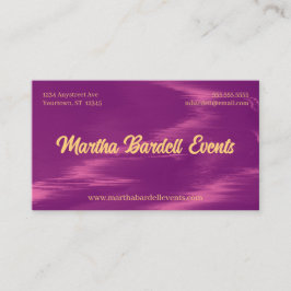 Tarjeta De Visita Magenta Shimmer Event Planner Stylist