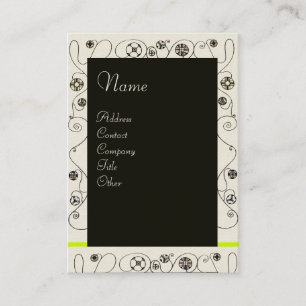 Tarjeta De Visita MAGIA DE LA PRIMAVERA amarillo blanco brillante