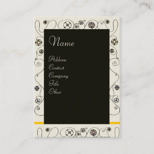 Tarjeta De Visita MAGIA DE LA PRIMAVERA amarillo blanco brillante