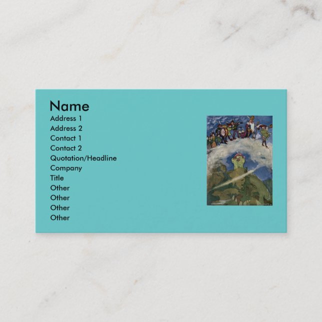 Tarjeta De Visita Magia Land Business Card (Anverso)