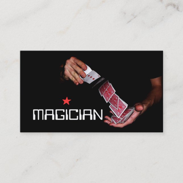 Tarjeta De Visita Magia Magia cartas Poker Trick Entretenimiento (Anverso)