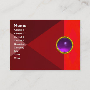 Tarjeta De Visita MAGIC AMETHYST , púrpura rosa rojo brillante brill