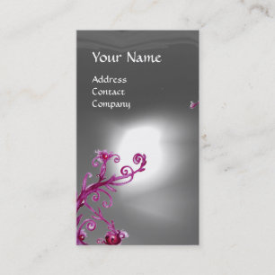 Tarjeta De Visita MAGIC BERRIES MONOGRAM blanco