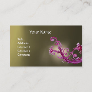 Tarjeta De Visita MAGIC BERRIES MONOGRAM GEM gris