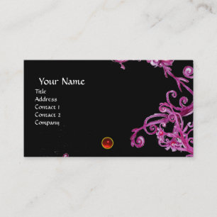 Tarjeta De Visita MAGIC BERRIES MONOGRAM gema perla azul