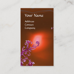 Tarjeta De Visita MAGIC BERRIES MONOGRAM naranja