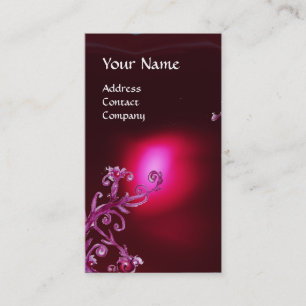 Tarjeta De Visita MAGIC BERRIES MONOGRAM rojo burgundy