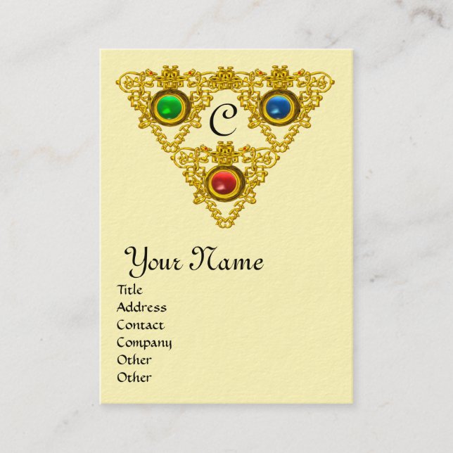 TARJETA DE VISITA MAGIC ELFIC TALISMAN 2 MONOGRAM (Anverso)