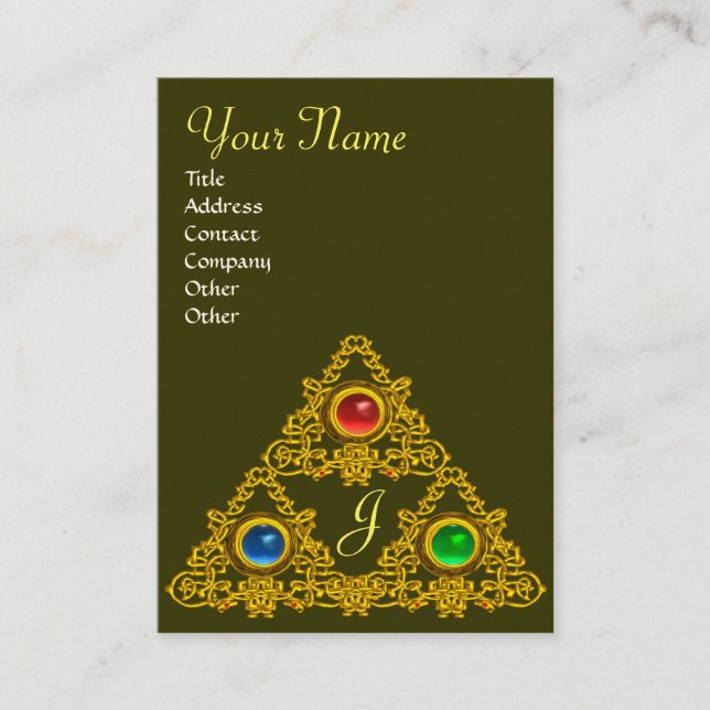 TARJETA DE VISITA MAGIC ELFIC TALISMAN MONOGRAM (Anverso)