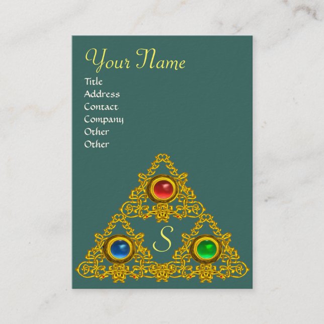 TARJETA DE VISITA MAGIC ELFIC TALISMAN MONOGRAM (Anverso)