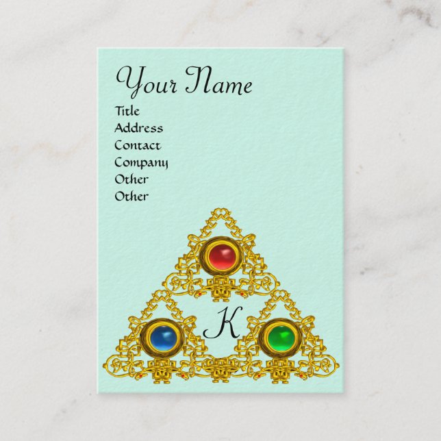 TARJETA DE VISITA MAGIC ELFIC TALISMAN MONOGRAM (Anverso)