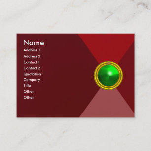 Tarjeta De Visita MAGIC EMERALD , verde rosa brillante rojo brillant