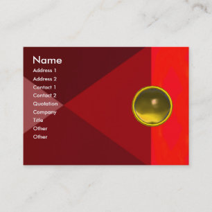 Tarjeta De Visita MAGIC TOPAZ , amarillo rosa rojo vivo brillante