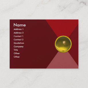 Tarjeta De Visita MAGIC TOPAZ , amarillo rosa rojo vivo brillante