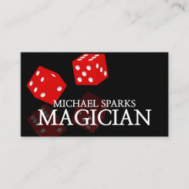 Tarjeta De Visita Magician, Casino, Poker, Dealer, Entretenimiento,