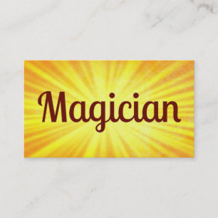 Tarjeta De Visita Magician Sunshine Business Card