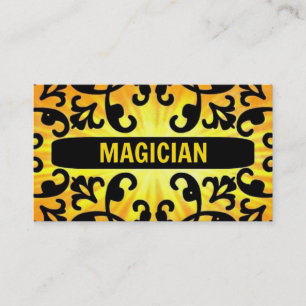 Tarjeta de visita Magician Sunshine Damask