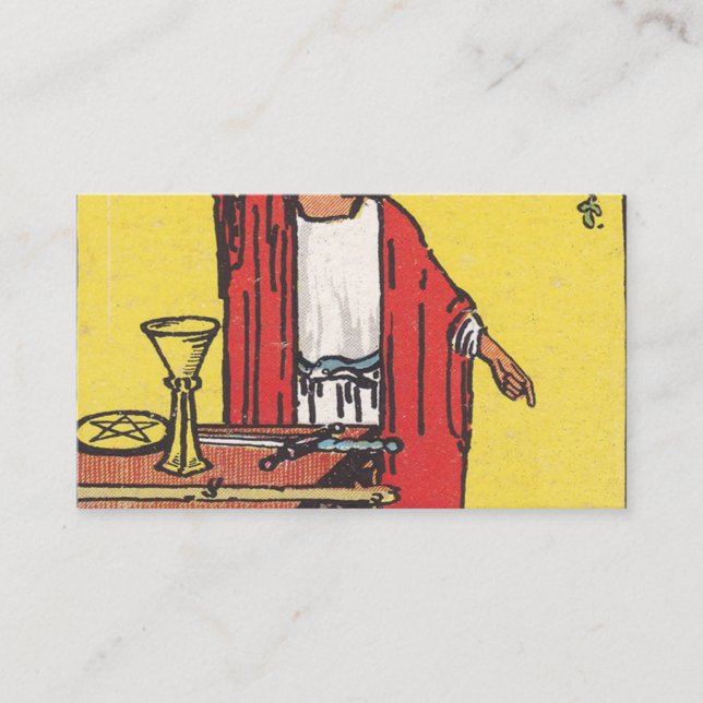 Tarjeta De Visita Magician Tarot Card (Anverso)
