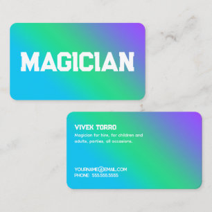 Tarjeta De Visita Magiciano