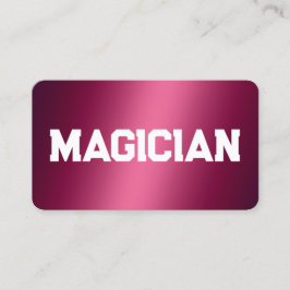 Tarjeta De Visita Magiciano