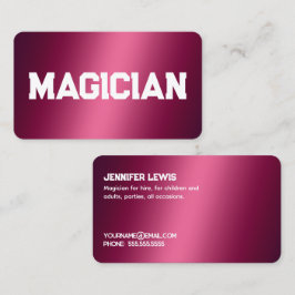 Tarjeta De Visita Magiciano