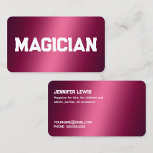 Tarjeta De Visita Magiciano