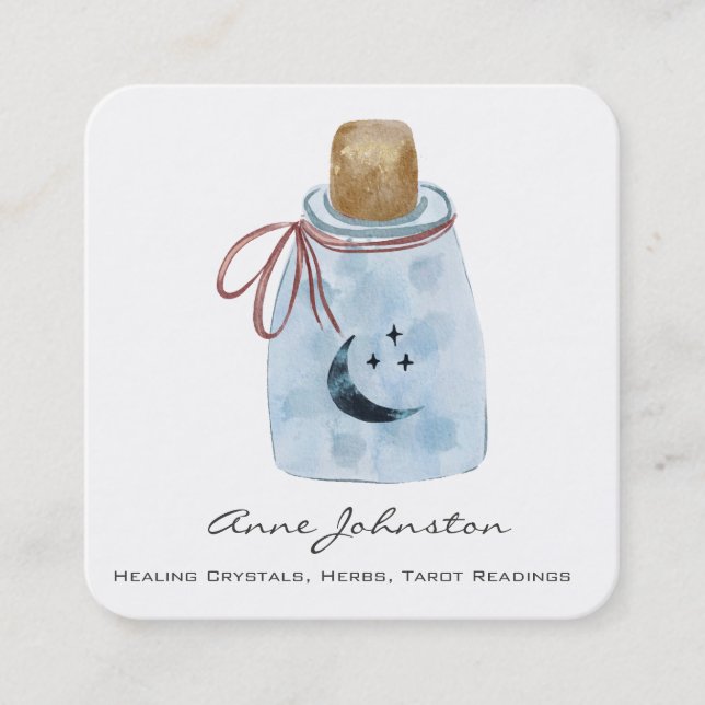 Tarjeta de visita Magick Jar Square (Anverso)