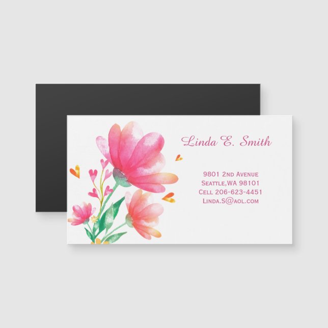 Tarjeta de visita magnética (Anverso/Reverso)